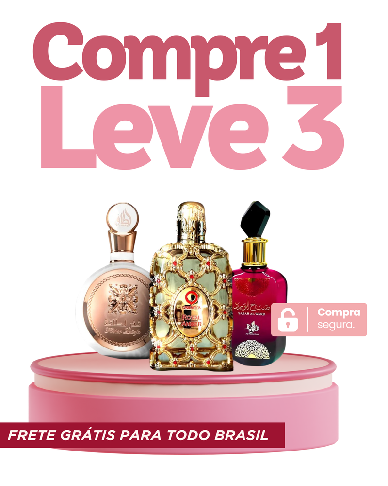 PROMOÇÃO COMPRE 1 LEVE 3 - Sabah Al Ward, Fakhar e Royal Amber - Oferta De Dia das Mães - 100ml Cada